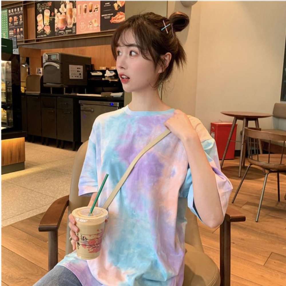 $5   Tie Dye Print Hip Hop T Shirt(TP046PR)